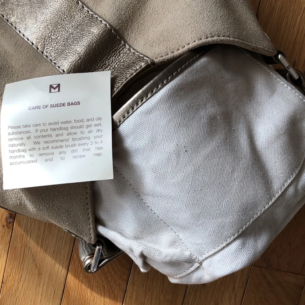 Vintage MICHAEL Michael Kors women’s Essex hobo bag TAN suede